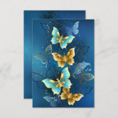 金蝶 出欠カード (正面/裏面)