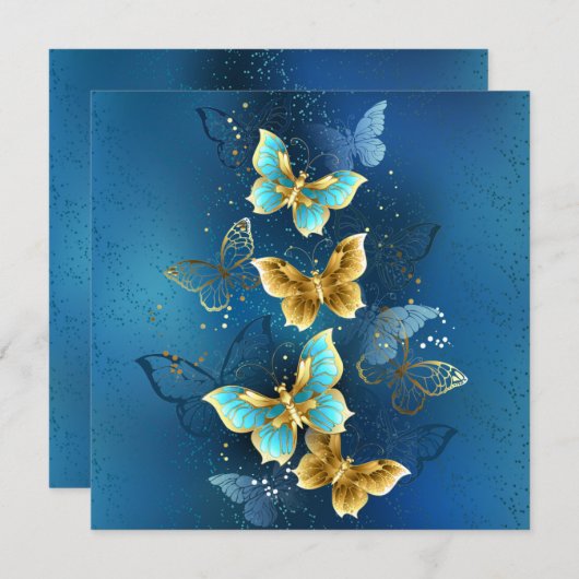 金蝶 招待状 (正面/裏面)