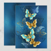 金蝶 招待状 (正面/裏面)