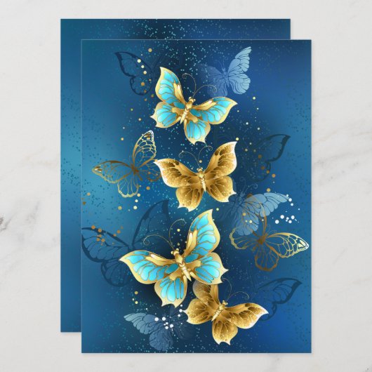 金蝶 招待状 (正面/裏面)