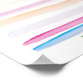 金融おもしろい事務所アートザボトムラインパステル ポスター (角)