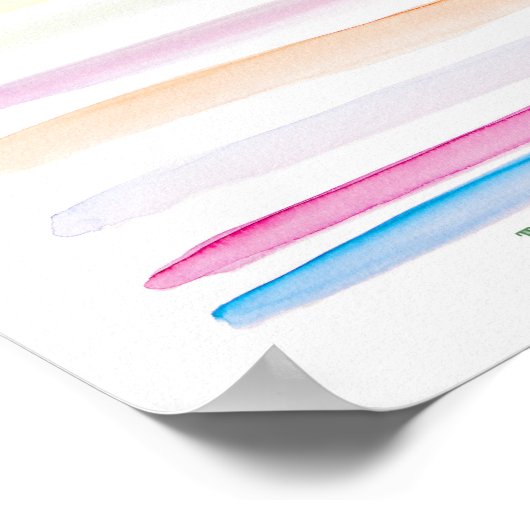 金融おもしろい事務所アートザボトムラインパステル ポスター (角)