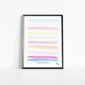 金融おもしろい事務所アートザボトムラインパステル ポスター