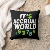 金融おもしろい会計士事務所It's Accrual World クッション (ブランケット)