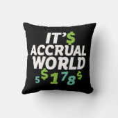 金融おもしろい会計士事務所It's Accrual World クッション (裏面)