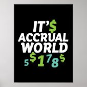金融おもしろい会計士事務所It's Accrual World ポスター (正面)