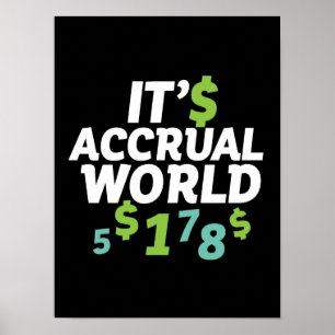 金融おもしろい会計士事務所It's Accrual World ポスター