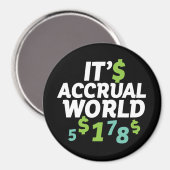 金融おもしろい会計士事務所It's Accrual World マグネット (正面/裏面)