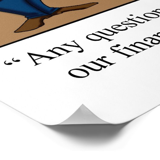 金融おもしろい奨励計画ポスター ポスター (角)