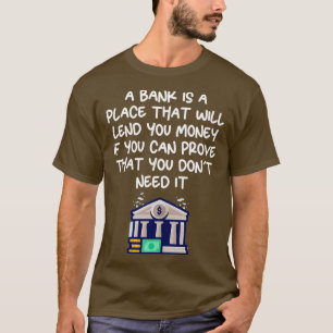 金融おもしろい引用文14 Tシャツ