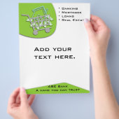 金融のフライヤー チラシ (手)