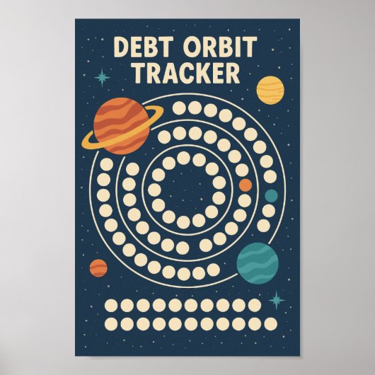 金融の旅 - 借金惑星軌道トラッカー ポスター (正面)