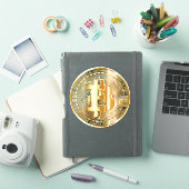 金融の未来 – Golden Bitcoin Cryptocurrency シール (iPadカバー)