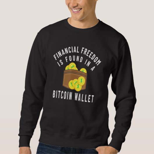 金融の自由はBitcoin財布にある スウェットシャツ (正面)