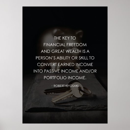 金融の自由への鍵 – 成功の動機 ポスター (正面)