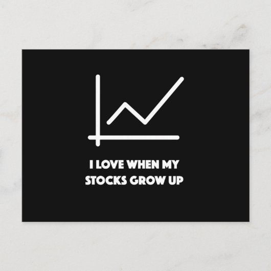 金融は投資を行う ポストカード (正面)