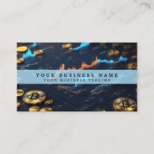 金融アナリスト暗号通貨名刺 名刺 (正面)