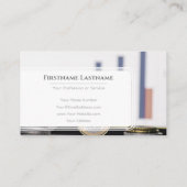 金融エレガント専門家のホワイトユーロ通貨表 名刺 (裏面)