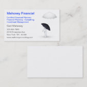 金融コンサルティング保険エージェント 名刺 (正面/裏面)