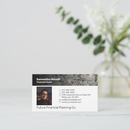 金融コーチプロフェッショナル名刺 名刺 (スタンド正面)