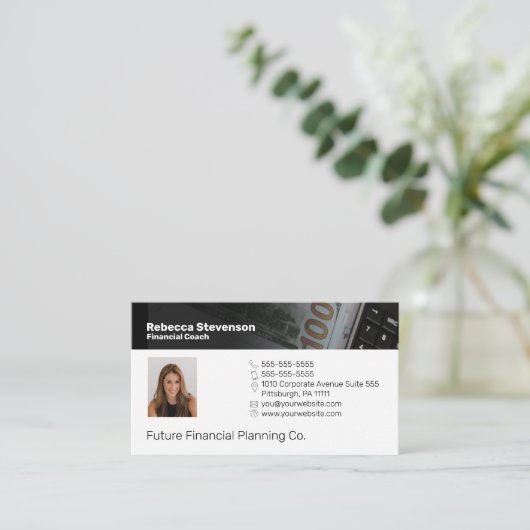 金融コーチプロフェッショナル 名刺 (スタンド正面)