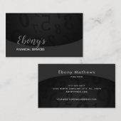 金融サービスのロゴ名刺 名刺 (正面/裏面)