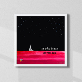 金融ポスターアート会計事務所ブラックとレッド ポスター