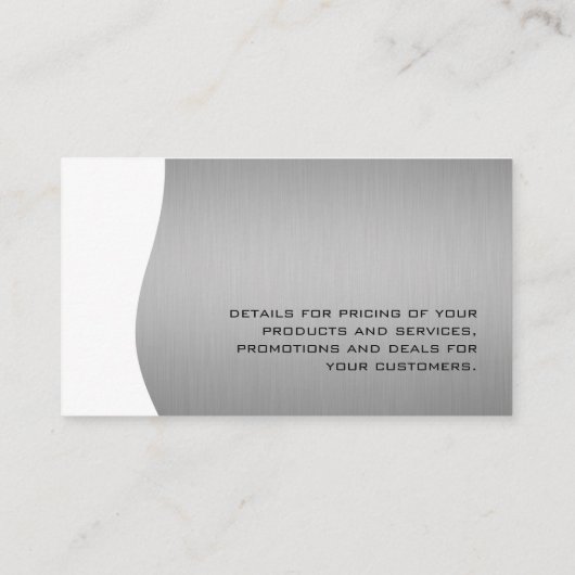 金融マネーマネージャー/金ゴールドモノグラム 名刺 (裏面)