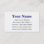 金融会社 名刺 (裏面)