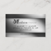 金融名刺シルバープロフェッショナルプレーン 名刺 (裏面)