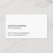 金融業務 | ドルツリーロゴ 名刺 (裏面)