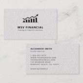 金融業者トレーダお洒落ーモダンプロフェッショナル 名刺 (正面/裏面)