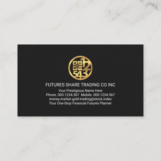 金融波数取引 名刺 (裏面)