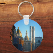 金融街スカイラインの街並み キーホルダー (正面)