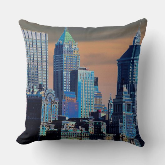 金融街ロワーマンハッタンポスター クッション (正面)