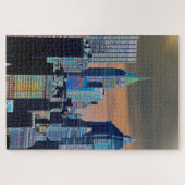 金融街ロワーマンハッタンポスター ジグソーパズル (横)