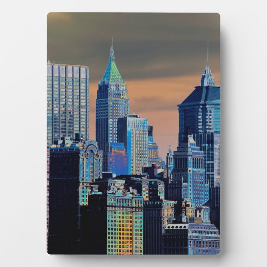 金融街ロワーマンハッタンポスター フォトプラーク (正面)