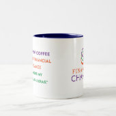 金融豊かな金融チャクラ™ Mug ツートーンマグカップ (中央)