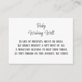 金融貢献を望むミニマルベビー エンクロージャーカード