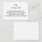 金融貢献を望むミニマルベビー エンクロージャーカード (正面/裏面)