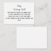 金融貢献を望むミニマルベビー エンクロージャーカード (正面/裏面)