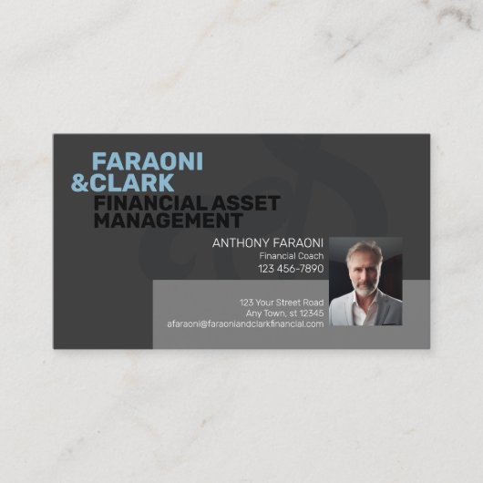 金融資産運用会社 名刺 (正面)