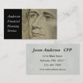 金融/銀行業務 名刺 (正面/裏面)