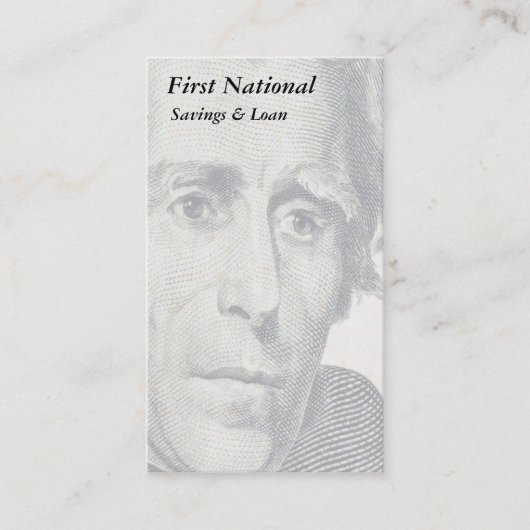 金融/銀行業務 名刺 (正面)