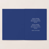 金蟹座の星座のハッピーバースデー 箔カード (内部)