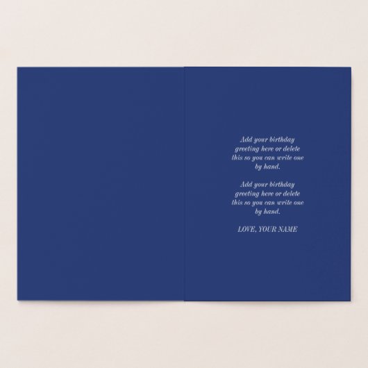 金蟹座の星座のハッピーバースデー 箔カード (内部)