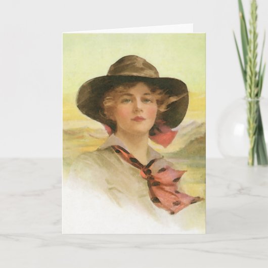 金西の女の子 カード (正面)