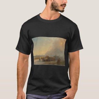 金角湾の月明かり - イワン・コンスタンチノヴィチ Tシャツ