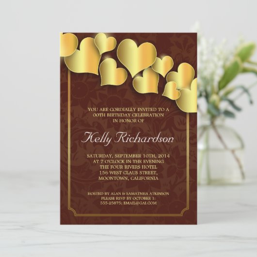 金誕生会 招待状 (スタンド正面)