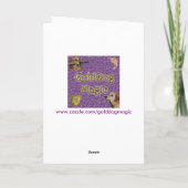 金誕生日の回転木馬 カード (裏面)